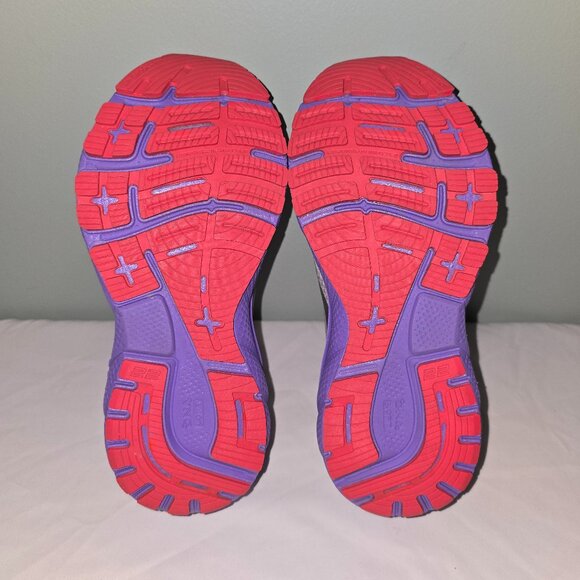 Brooks Women's Adrenaline GTS 22 Supportive Running Shoe, Size 6, LtGry/Ppl/Pnk - Picture 7 of 7